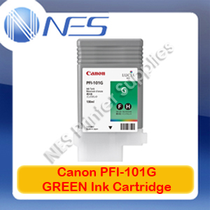 Canon Genuine PFI-101G Green Ink Cartridge for IPF-5000/IPF-5100/iPF-6100/iPF-6200 (130mL)